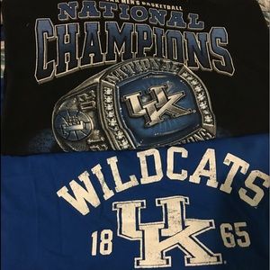 Bundle of 2 Kentucky Wildcats tees